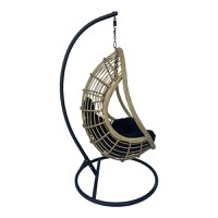 Balansoar Cungo, Pako World, Ratan, Gri, 125x105x195 cm - 8