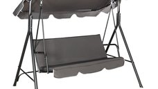Balansoar de gradina, Globo, Antracit, 170x110x153 cm
