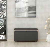 Banca cu dulap pantofi Drago Nuc 80x42x35 cm - 3