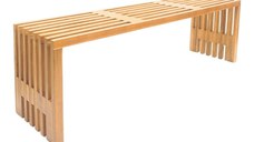 Bancheta Bench Zen Natural 140x35x48 cm