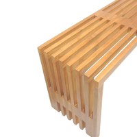 Bancheta Bench Zen Natural 140x35x48 cm - 4
