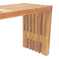 Bancheta Bench Zen Natural 140x35x48 cm - 5