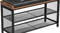 Bancheta Depozitare Pantofi Vasagle, 80x30x48cm