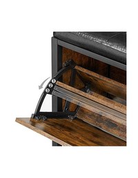 Bancheta tip pantofar, Vasagle, LSB049B01, Maro Rustic, 80 x 30 x 51 cm - 6