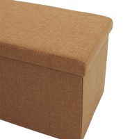 Bancuta hol cufar cu spatiu de depozitare Greatness material bej 76x38x38cm - 4