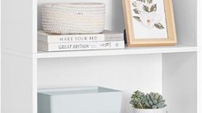 Biblioteca Alb Vasagle 60x24x178.5 cm