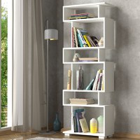 Bibliotecă Blok Alb 60x165x19.5 cm - 1