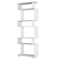 Bibliotecă Blok Alb 60x165x19.5 cm - 3