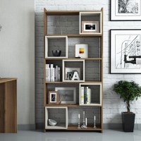 Biblioteca Box Walnut-Cream - 2