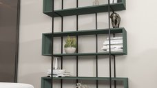 Bibliotecă Bruti Verde 120x180x29.6 cm