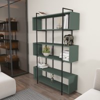 Bibliotecă Bruti Verde 120x180x29.6 cm - 2