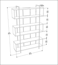 Bibliotecă Bruti Verde 120x180x29.6 cm - 6