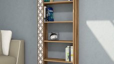 Biblioteca City - Walnut, Alb