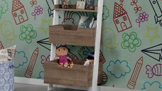 Biblioteca Low - Dark Oak