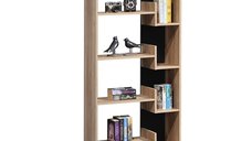 Biblioteca Naya Natural-Antracit 72x30x30x5 cm