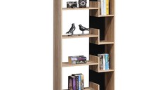 Biblioteca Naya Natural-Antracit 72x30x30x5 cm