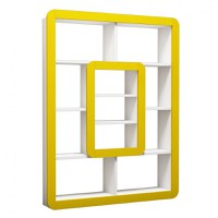 Biblioteca Orkide - Alb, Yellow - 3