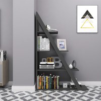 Biblioteca Quina, Pako World, Gri, 100x30x150 cm - 2
