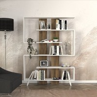 Bibliotecă Rain Alb 120x162x20 cm - 1