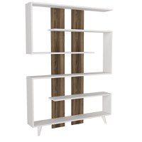 Bibliotecă Rain Alb 120x162x20 cm - 4