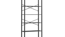 Biblioteca Vasagle Negru 80x30x184.3 cm