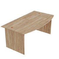 Birou Anze profesional melamina naturala 180x93.5x75 cm - 3