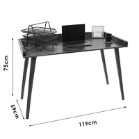 Birou Brady lemn de pin natural nuc 119x59x75cm - 5