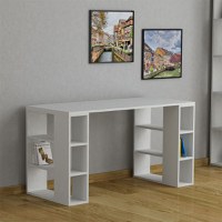 Birou Colmar Alb 140x60x75 cm - 2