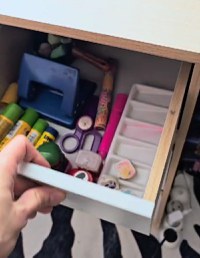 Birou cu raft Soco MDF natural - alb 120x50x144cm - 3