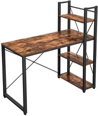 Birou cu rafturi Vasagle, 120x119.3x60cm - 1