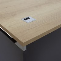 Birou Lotus Oak, Antracit 150x80x75 cm - 4