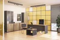 Birou Lotus Oak, Antracit 150x80x75 cm - 5