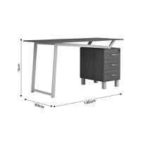 Birou Prosper Pako World Nuc 140x60x76 cm - 7
