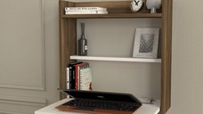 Birou suspendat Laptop Alb 60x80x17.8 cm