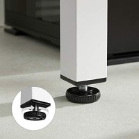 Birou, Vasagle, Lemn-Alb, 120x60x76 cm - 6