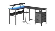Birou Vasagle Negru 150x120x89 cm