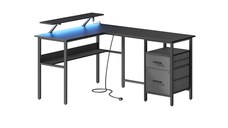 Birou Vasagle Negru 150x120x89 cm