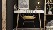 Birou Veronika Alb 100x74x60 cm