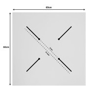 Blat de masa Inspire, Pako World, Gri ciment, 12mm, 60x60 cm - 4