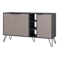 Bufet Clara, Pako World, Antracit, 142x35x82 cm - 1