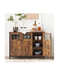 Bufet living, Vasagle, Maro Rustic, LSC099B01, 100 x 35 x 75 cm - 3