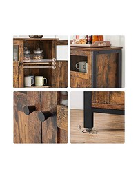 Bufet living, Vasagle, Maro Rustic, LSC099B01, 100 x 35 x 75 cm - 4