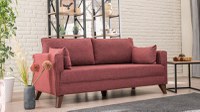 Canapea 2 locuri Bella Rosu 177x85x81 cm - 1