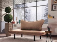 Canapea 2 locuri extensibila Chatto Maro deschis - 2