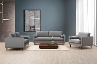 Canapea 2 locuri Jaber Gri 178x80 cm - 2