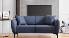 Canapea 2 locuri Naura Bleumarin 185x55 cm