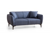 Canapea 2 locuri Naura Bleumarin 185x55 cm - 4