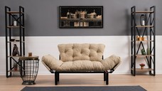 Canapea 2 locuri Nitta, Crem