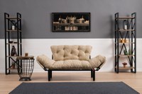 Canapea 2 locuri Nitta, Crem - 1