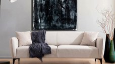 Canapea 3 locuri Belissimo Bej 220x67x95 cm